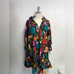 Karlie Ruffle Sleeve V-neck Dress NWOT